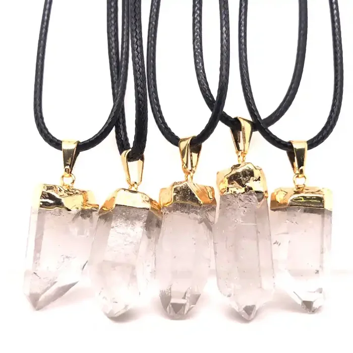 Parcel 5 x Terminated Point Crystal Pendant – BR 1198