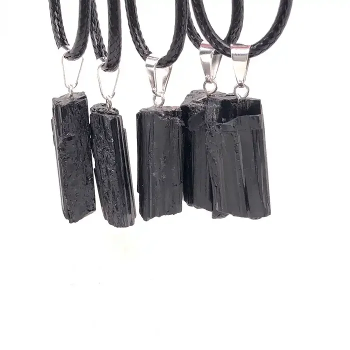 Parcel 5 x Tourmaline Terminated Point Pendant BR 859