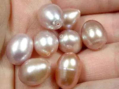 PARCEL A2 GRADE CHAMPAGNE PEARLS 63 CARATS A1611