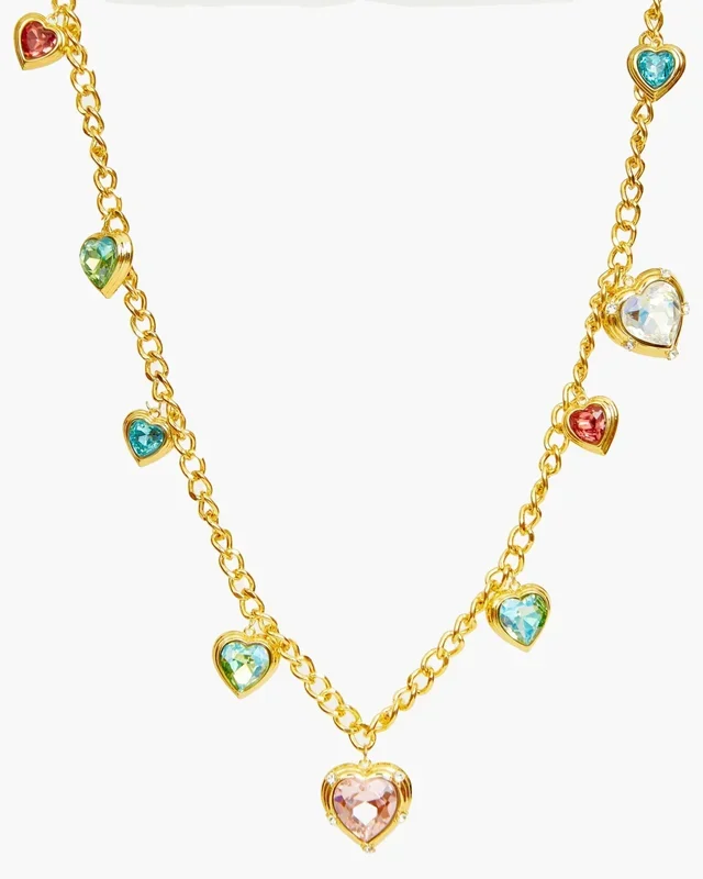 Cinturón de cadena con charm de corazón