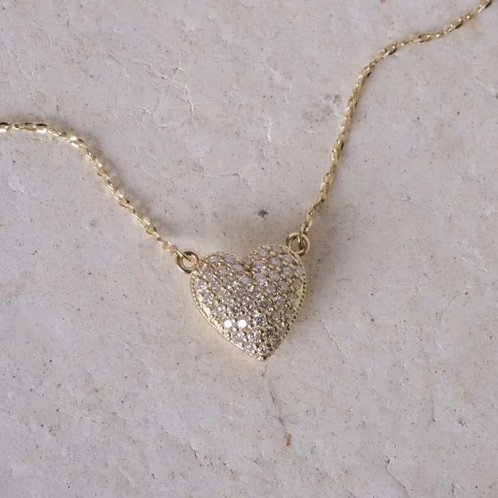 Pave Heart Necklace | OOAK