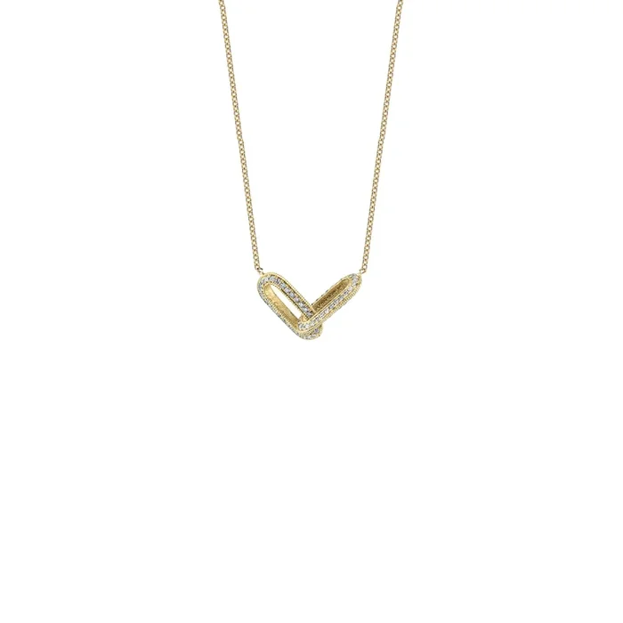 Pave Linked Necklace