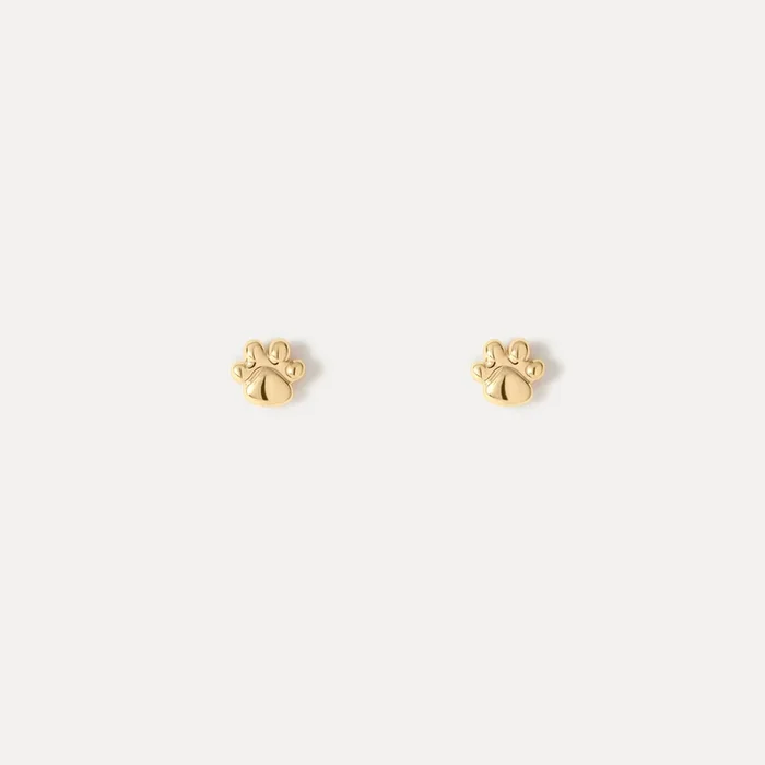 Paw Print Studs