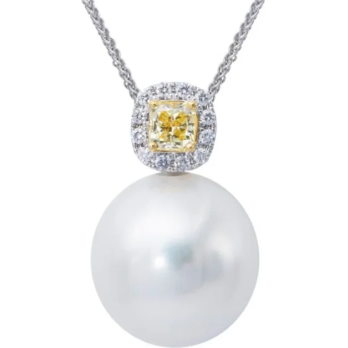 Pearl and Diamond Pendant