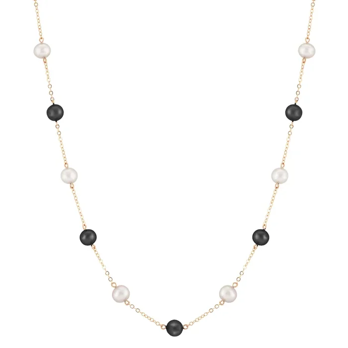 Pearl and Onyx Necklace