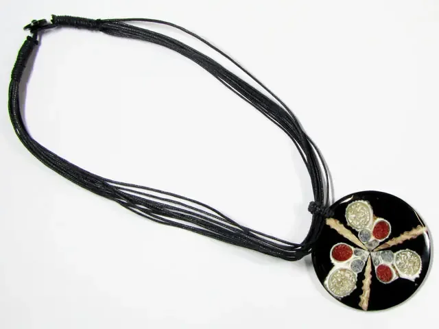 PEARL SHELL INTARSIA PENDANT AAT 1679