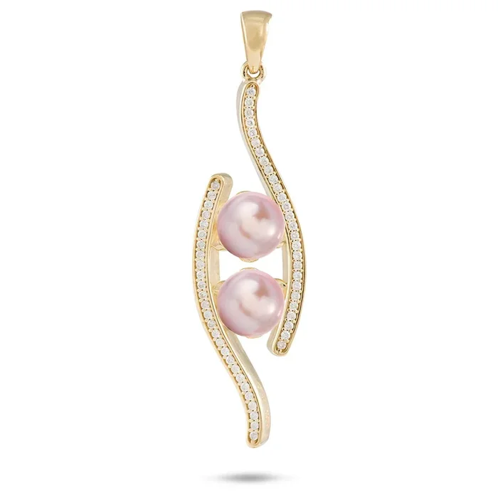 Pick A Pearl Pendant in Gold – 39mm