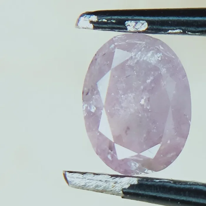 Pink Natural Diamond ,Oval Diamond , 0.26 CTS