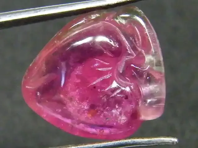 PINK TOURMALINE CARVING 9.55 CTS AG 217