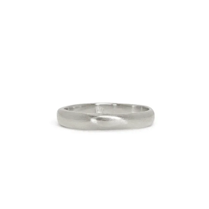 Platinum Smooth Wedding Band 4mm