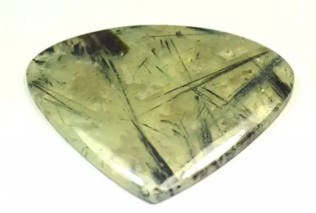 Prehnite cabochon heart shape green large