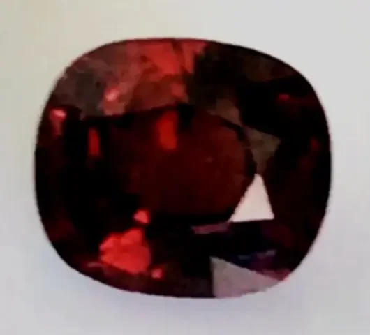 Pretty Orangey Dark Red Cushion Cut Spinel – Vietnam – G485
