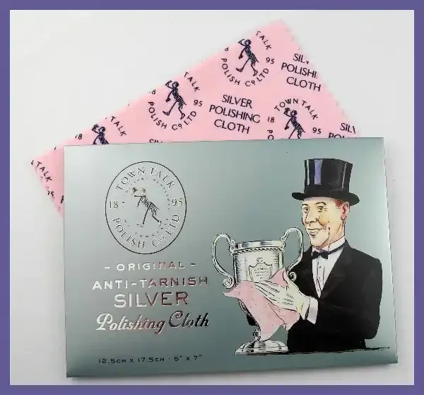 QUALITY ANTI-TARNISH SILVER POLISHING CLOTH-MADE IN ENGLAND