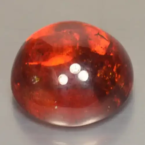 RAREST 56.50 Cts Natural Sphalerite Sunset Orange 21mm Round Cabochon Spa