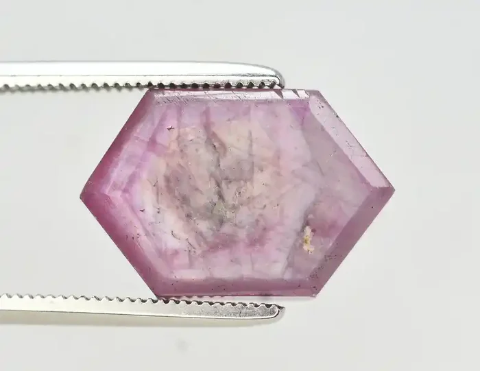 Rarest 7.85 Ct Transparent Ruby Trapiche SKU A9