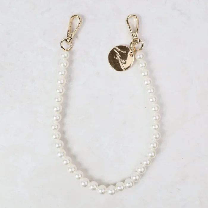 Resin Pearls Cell Phone Wristlet