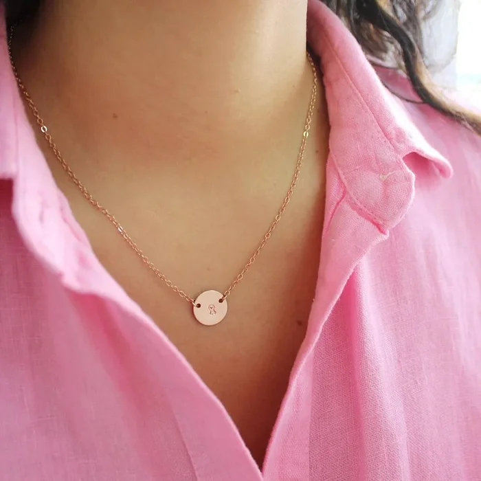 Ribbon Mini Coin Necklace