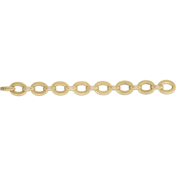 Roberto Coin – Duchessa Diamond Link Bracelet in 18K Yellow Gold