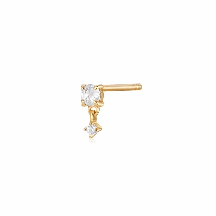 Rose Cut Double White Sapphire – SOLD AS A SINGLE