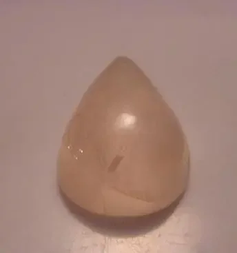 ROSE QUARTZ 26.73 CARAT WEIGHT TEAR DROP SHAPE CABOCHON GEM
