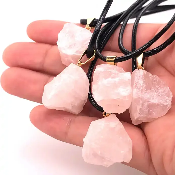 Rose Quartz Terminated Point Pendant – Parcel x 5 – BR 820