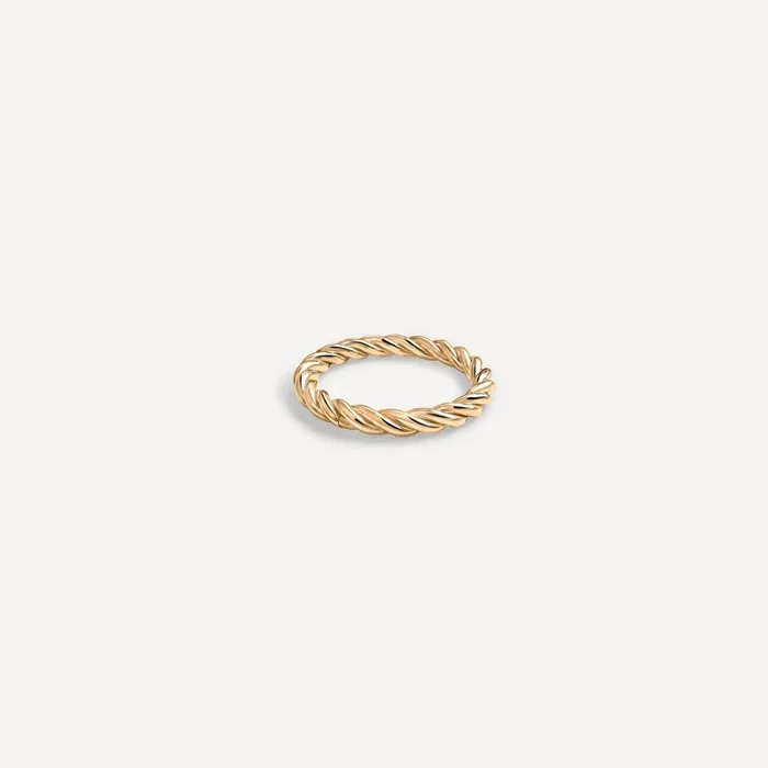 Rove Twisted Ring | Gold Fill