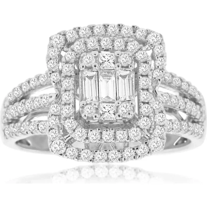 Royal 14K White Gold 0.90 Carat Diamond Ring