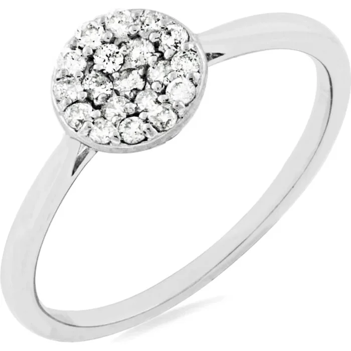 Royal 14K White Gold Diamond Ring – 0.22 Carat