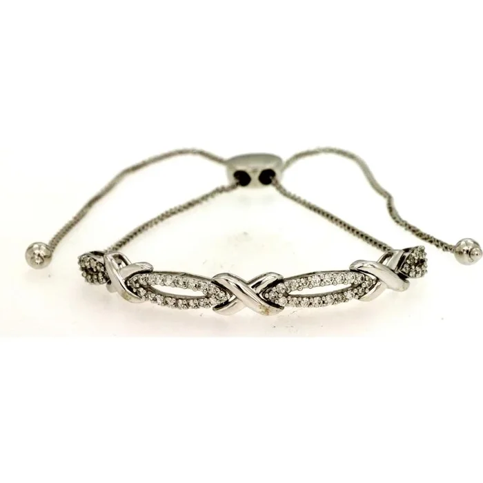 Royal 14K White Gold Sparkling Diamond Bracelet – 0.33 Carat