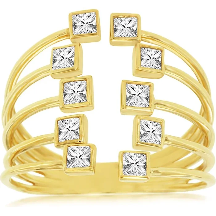 Royal 14K Yellow Gold 0.75 Carat Diamond Ring