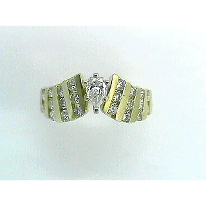 Royal 14K Yellow Gold Pear Shape Engagement Ring with Sparkling Diamonds – 1.29 Carat Total Diamond Weight