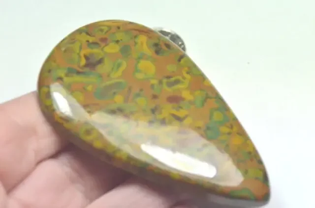 SALE REDUCED FROM 100 AAA Rainforest Jasper or Rhyolite cachochon