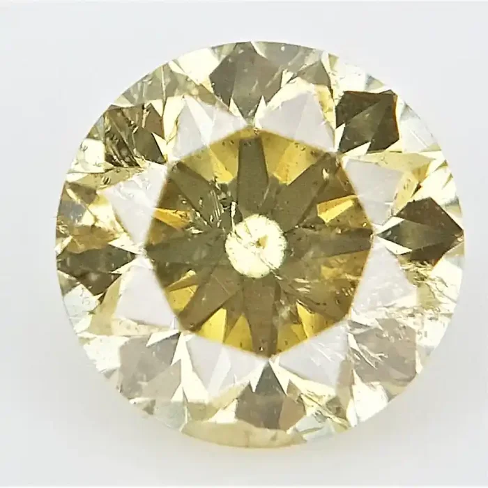 Salt and pepper color , Sparkling Diamond Yellow Diamond 0.15 cts ,