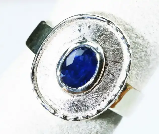 Sapphire set Earrings,Pendant and Ring size 7.5 Bu1195