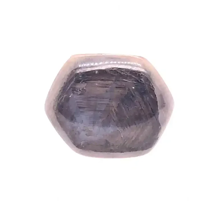 SAPPHIRE SIX SIDE STEEL PURPLE GREY STAR 9.7CTS MYT104