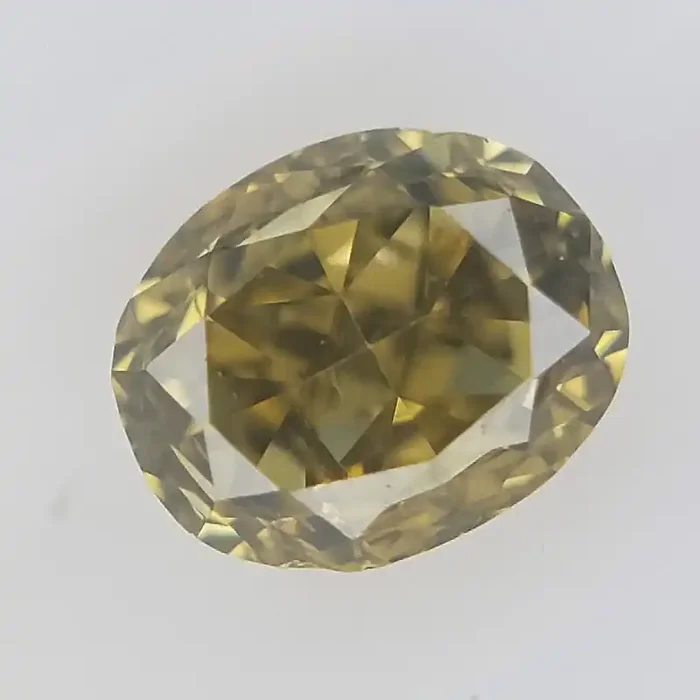 Scintillating Oval Diamond , Diamond For Jewelry Green Diamonds 0.10 cts