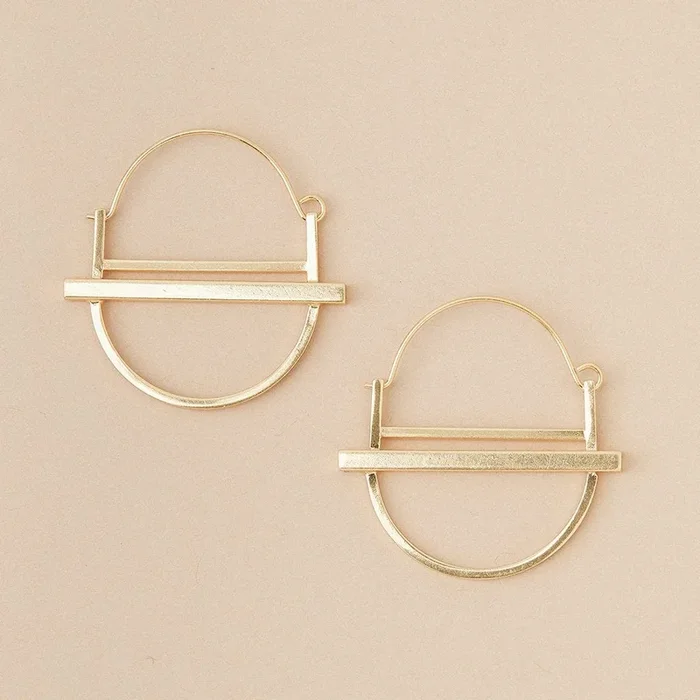 Scout Refined Earring Collection – Saturn Hoop/ Gold Vermeil