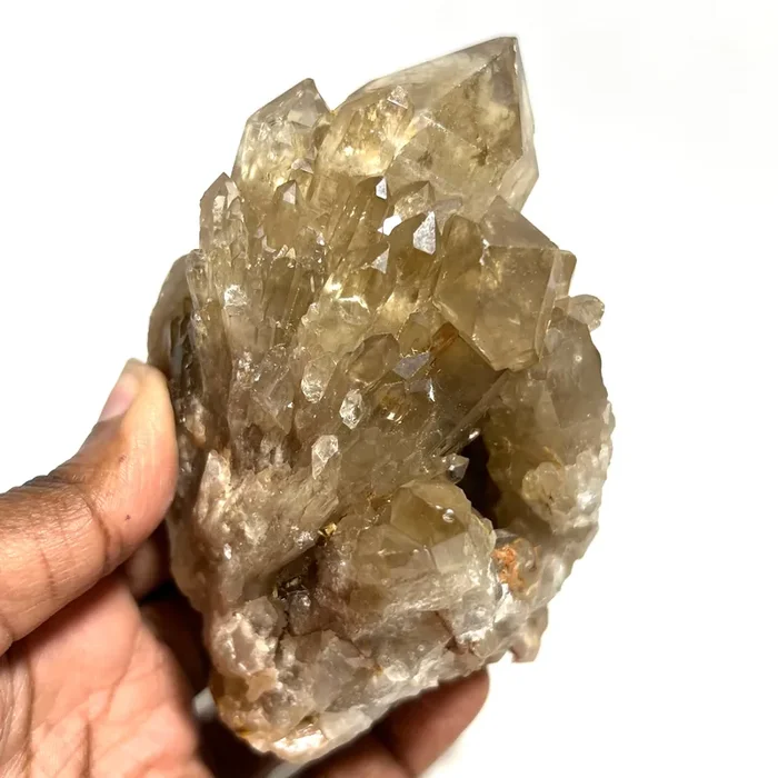 Self-Standing Kundalini Quartz Citrine, Democratic Republic of Congo, Lwena, Congo Citrine