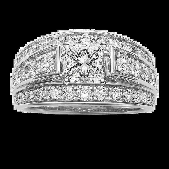 Shaina Triple Row Engagement Ring