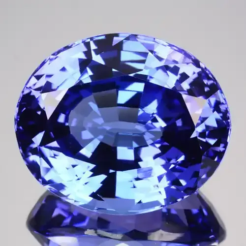 SHIMMERING 37.57 Cts Natural Pastel Blue Tanzanite Oval Cut Tanzania