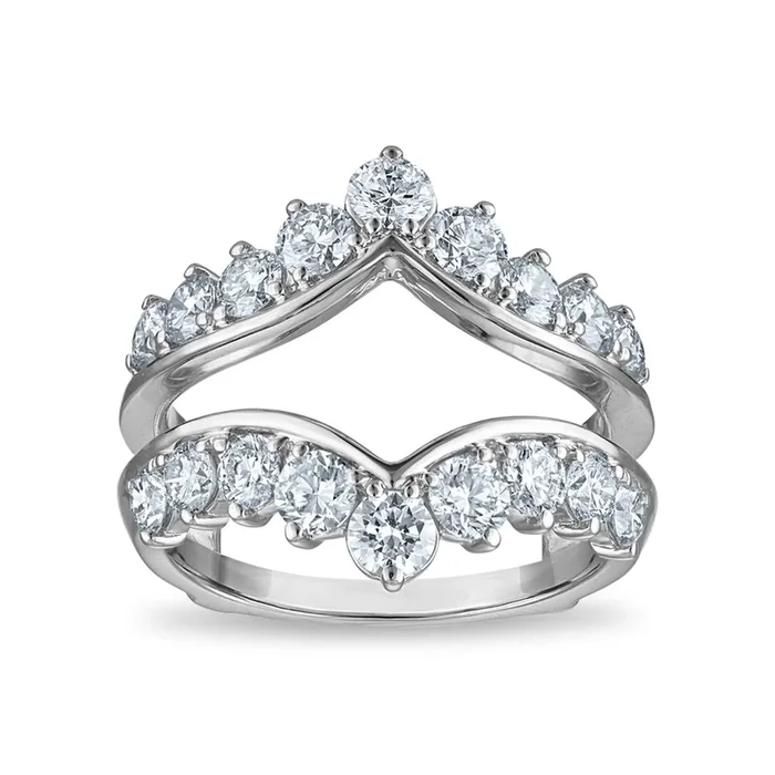 Signature EcoLove 2 CTW Lab Grown Diamond Ring Enhancer in 14KT White Gold