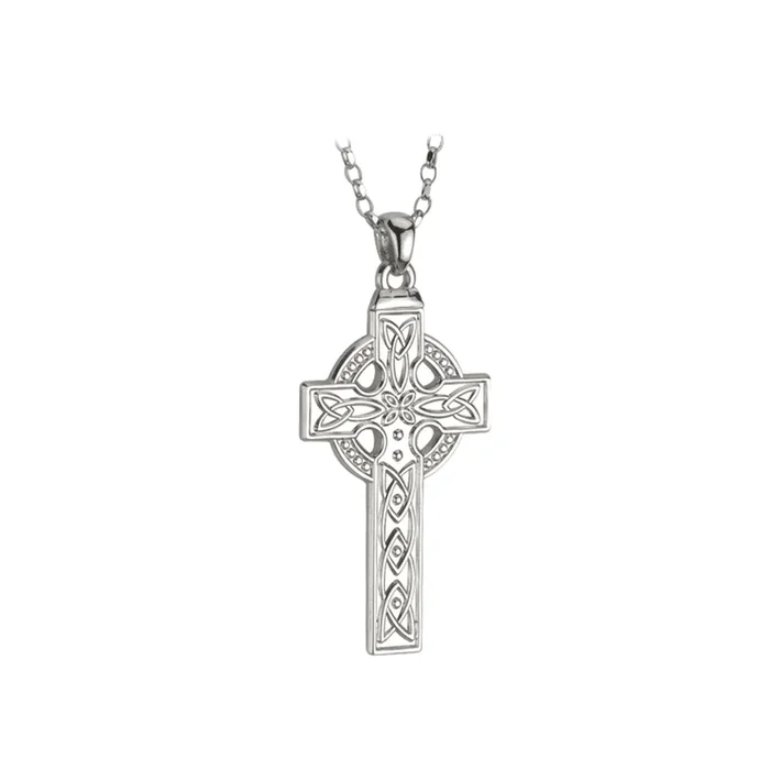 Silver Heavy Celtic Cross Pendant