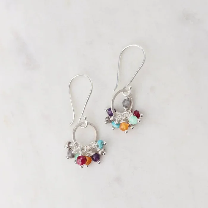 Silver Jill’s Earrings in Multi