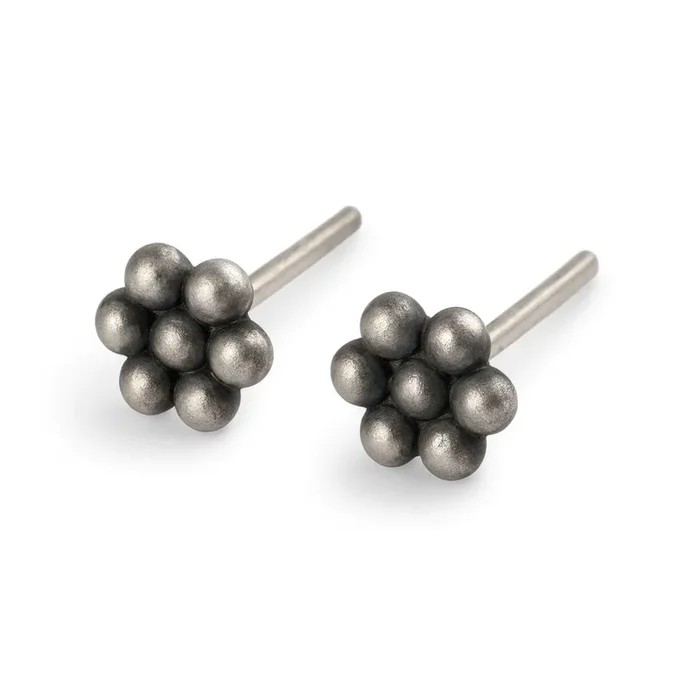 Silver Kudi Motif Studs (Medium) | 92.5 Silver
