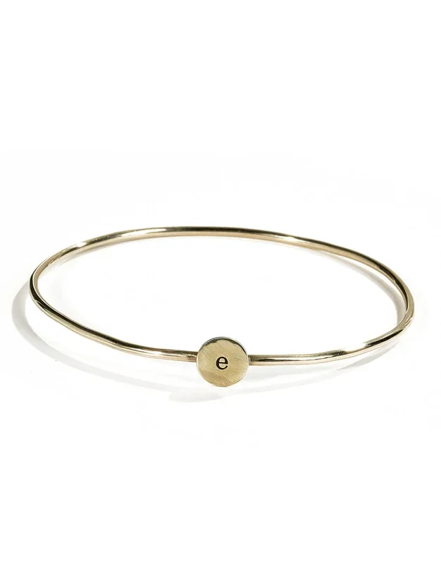 Simple Initial Bangle