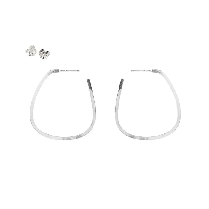 Small Silver Orion Hoop Earrings