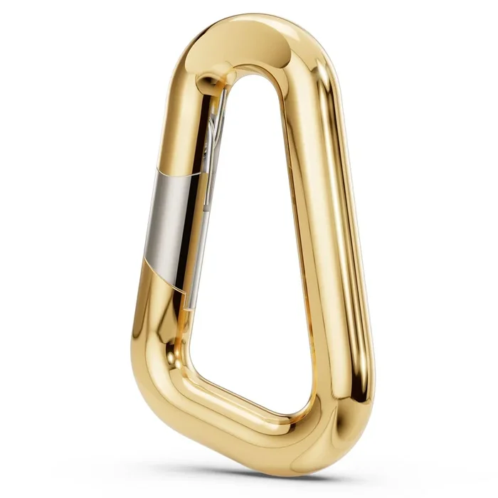 Small Yellow Gold Carabiner Hinge
