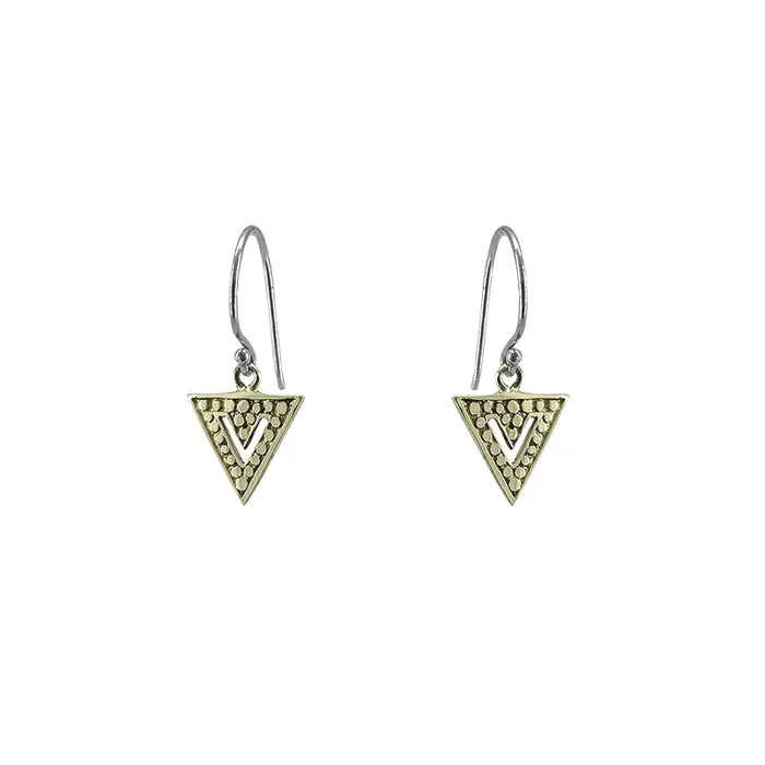 Solid Brass Small Chevron Drop