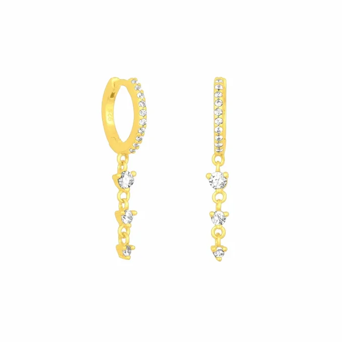 Sophia Huggie Hoop – Gold Plated