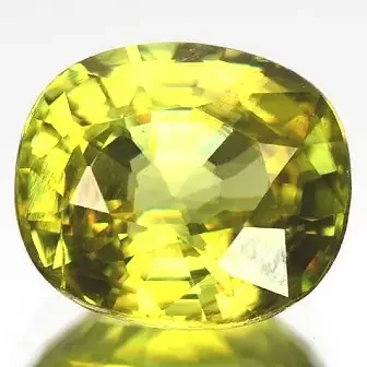 Sparkles with Brilliance BrightYellow Green Sphene VSRS33/7